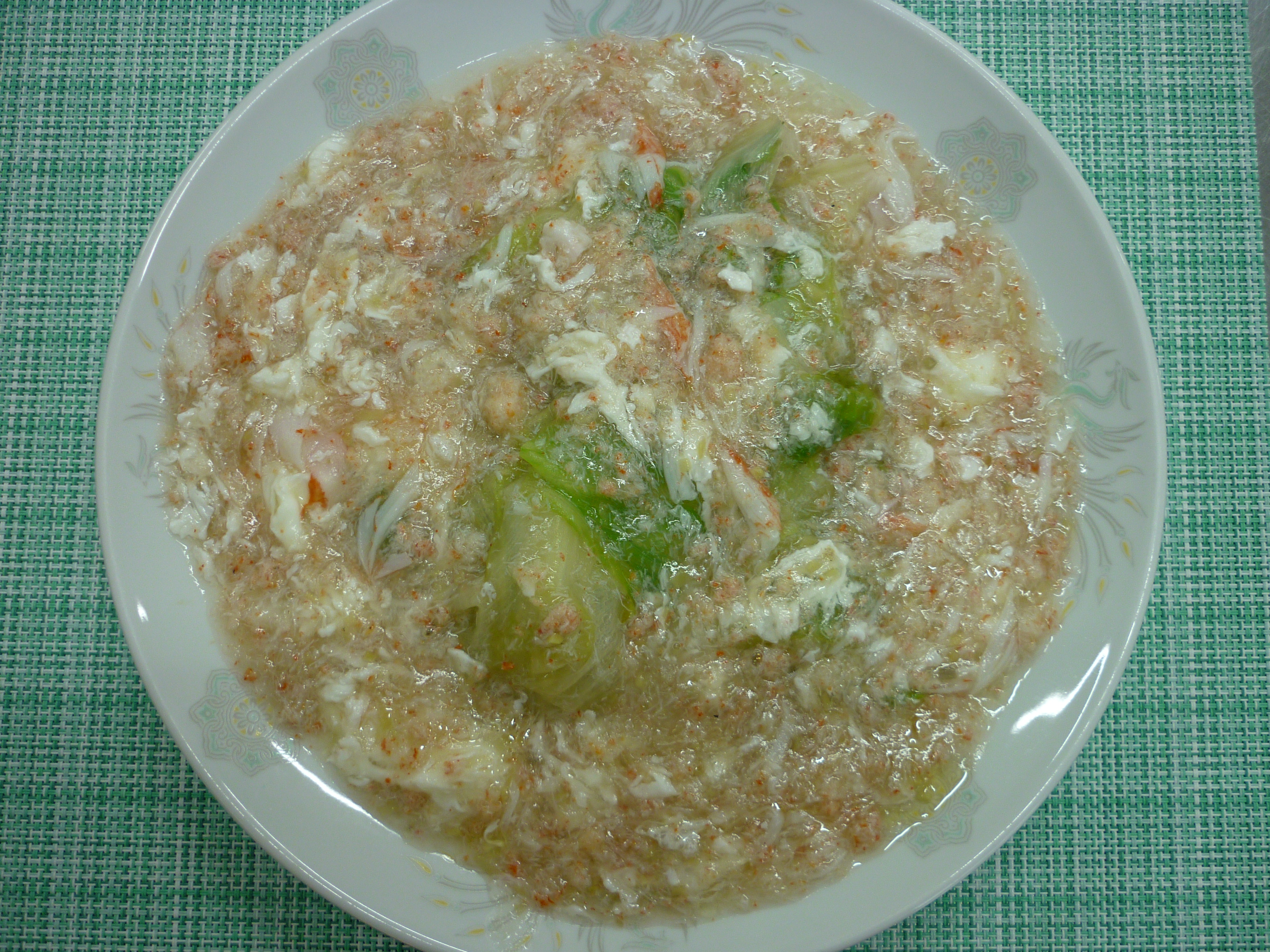 蟹肉扒生菜（レタスの蟹肉あんかけ）