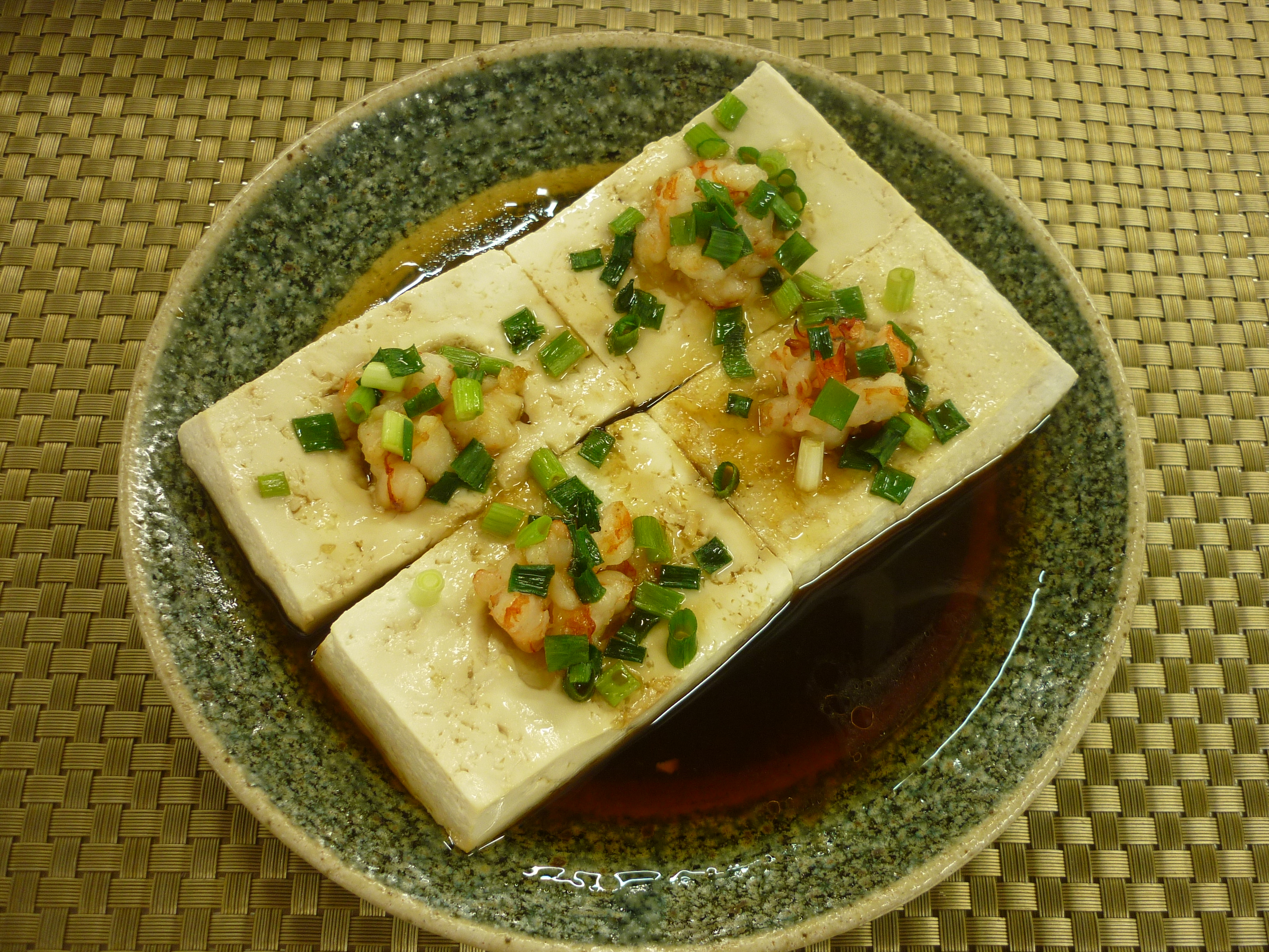 蒸蝦豆腐（海老のせ蒸し豆腐）